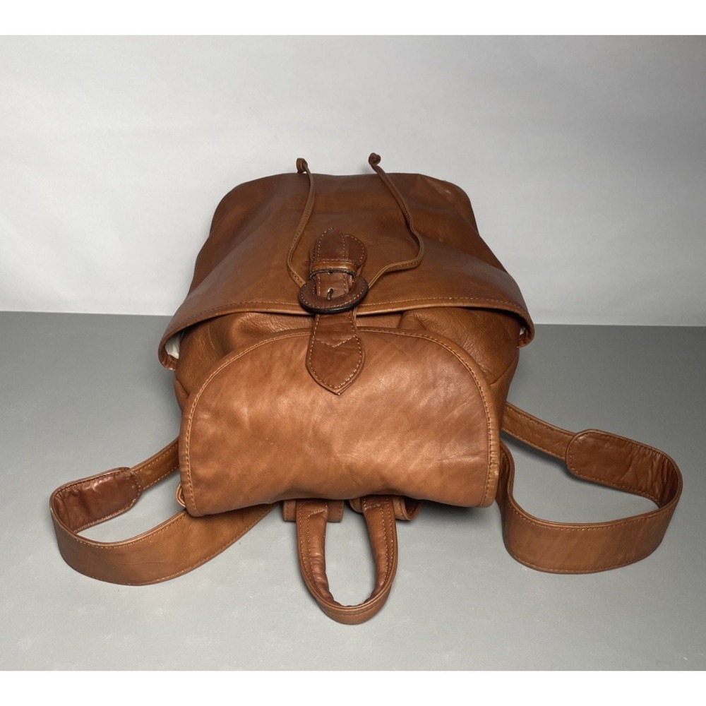 Boulder Ridge Backpack Cowhide Leather Rucksack Bag - Picture 6 of 14
